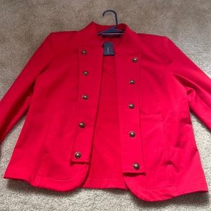 Red Tommy Hilfiger blazer new with tags